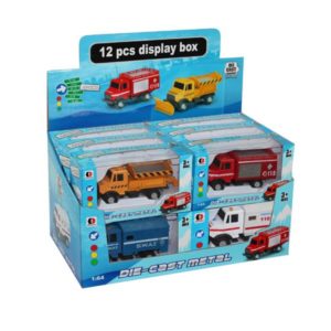 police car toy engineering car set metal toy