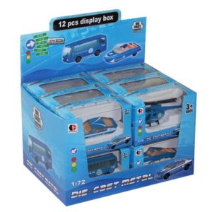 police car set free wheel toy metal toy