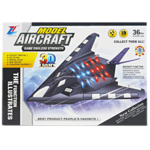 B/O plane 3D plane wiht light cartoon toy