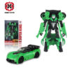 green robot toy transformer toy funny toy