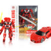red robot toy funny toy transformation toy