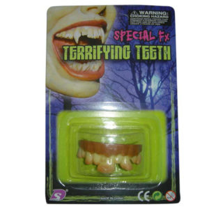 Halloween toy terrifying teeth joke toy