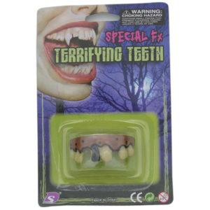 Halloween toy terrifying teeth joke toy