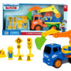 dump truck toy with helmet assembly kit take a part construction