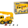 assembly crane toy take a part construction with tool and screw