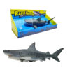 friction tiger shark toy marine animal with wheel aqua toys