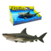 friction tiger shark marine animal with wheel aqua toy