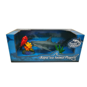 black tip shark playset friction sea animal aqua toy with wheel