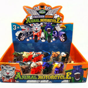 Stunt motorcycle action animal toy motorcycle
