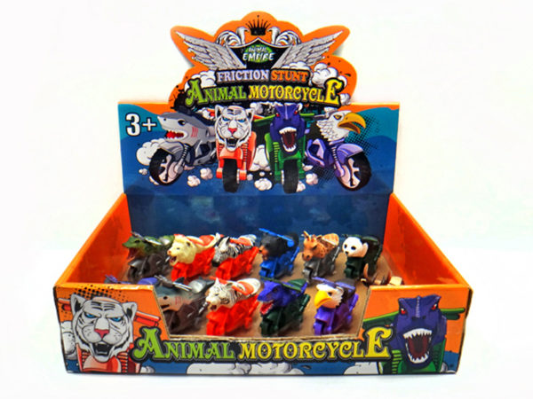 Stunt motorcycle action animal toy motorcycle