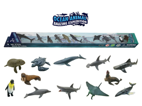 Ocean animals mini animal model Sea animal set